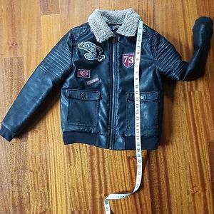 Faux-leather Kids Aviator Jacket from Epic Threads